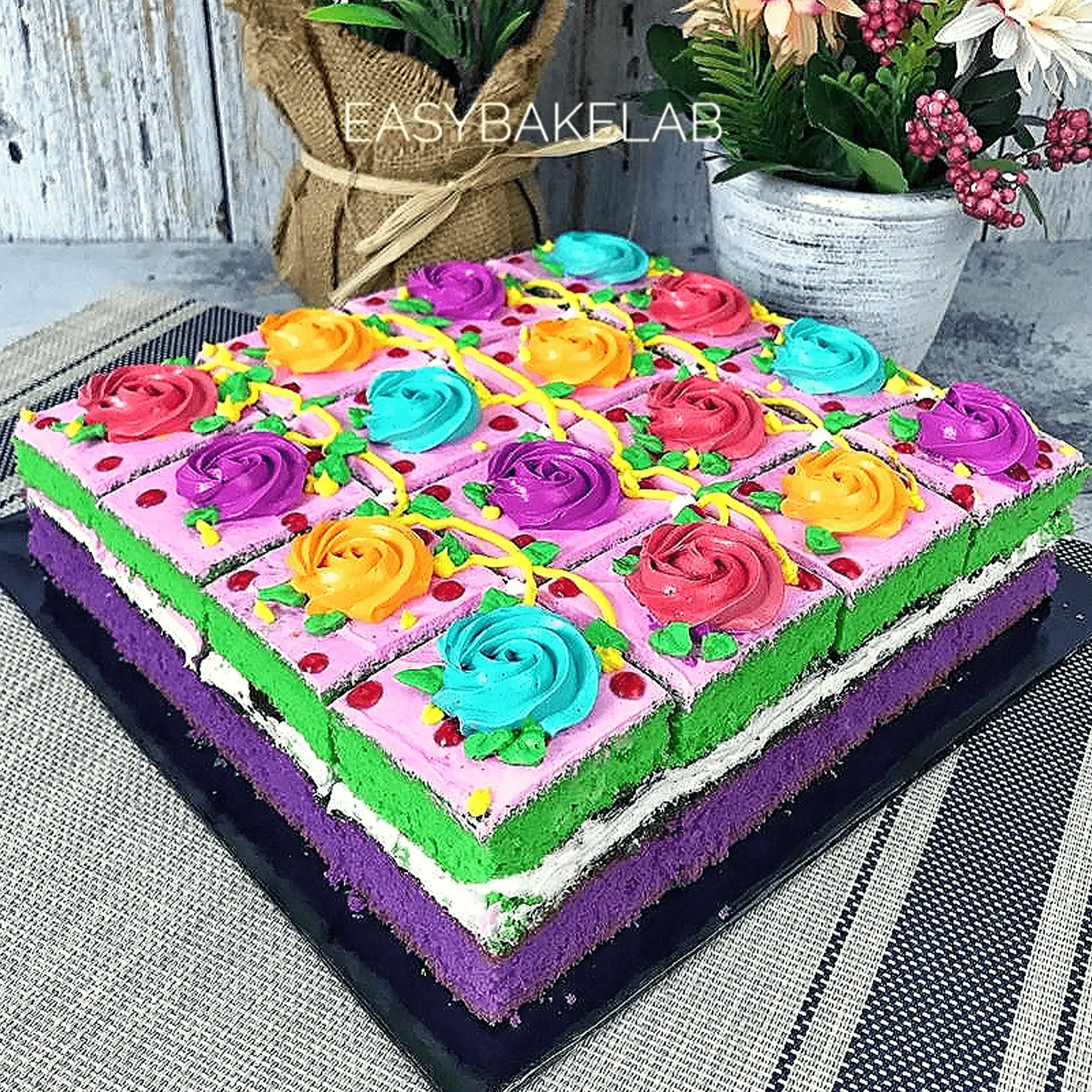 PJJ Premium Buttercream Slices Cake (5 Resepi)
