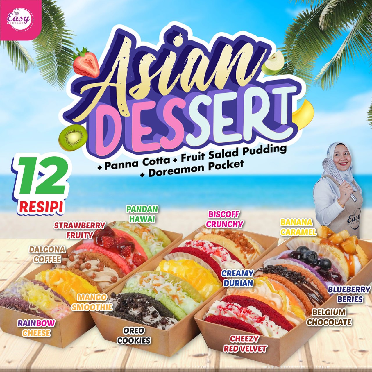 PJJ Asian Dessert (28 Resepi)