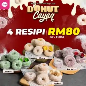 PJJ Donut Cayaq (4 Resepi)