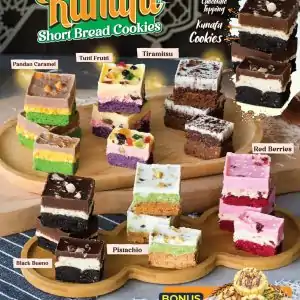 PJJ Kunafa Short Bread Cookies (6 Resepi)